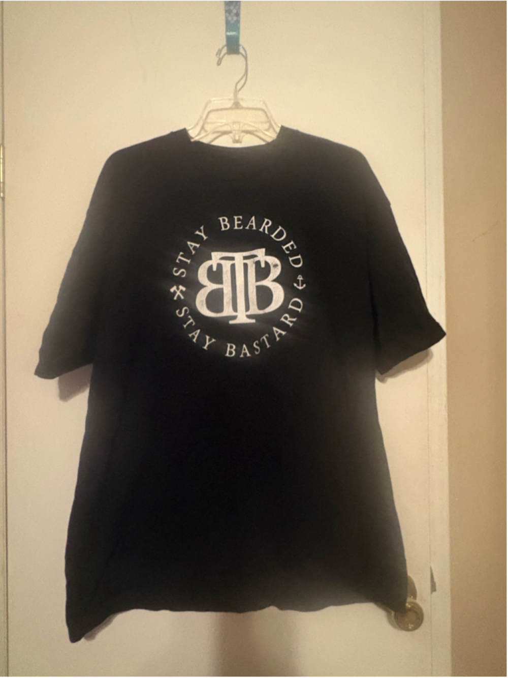 Men's Union Made Stay Bearded Stay Bastard Graphic Tee Black XL
